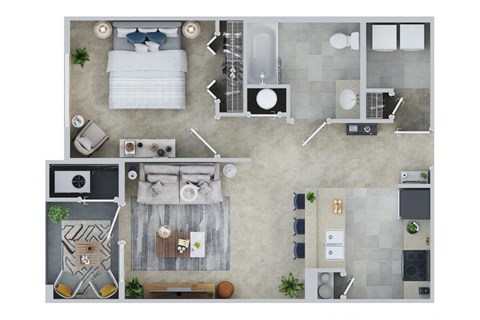 635 Sq. Ft 1 BED - 1 BATH | Alex at Alexander at Patroon Creek, Albany, NY, 12206